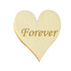 4cm Wooden Hearts Embellishment with Engraving - (Pack of 5) Forever